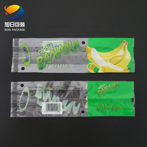 Sacs à bananes transparents imprimés sur mesure en gros - Pochette à fermeture centrale Abopp Cpp avec soufflet latéral - Product Image 1