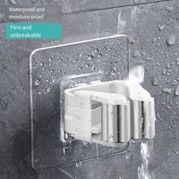 Clip de rangement mural multifonctionnel auto-adhésif durable sans perçage pour balai, étanche et robuste, pour cuisine et salle de bain