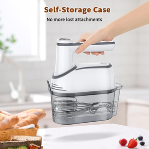 <span class=keywords><strong>Mini</strong></span> Batidor de Huevos Eléctrico de 12 Velocidades, Batidora de Mano Digital Recargable con Caja de Almacenamiento - Product Image 6