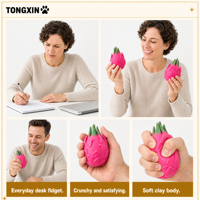 Mini Jouet Squishy Croustillant en Pâte à Modeler Fruit du Dragon TONGXIN, Jouets Squishies, Jouets à Presser, Jouets Sensoriels, Squishy de Bureau Anti-stress