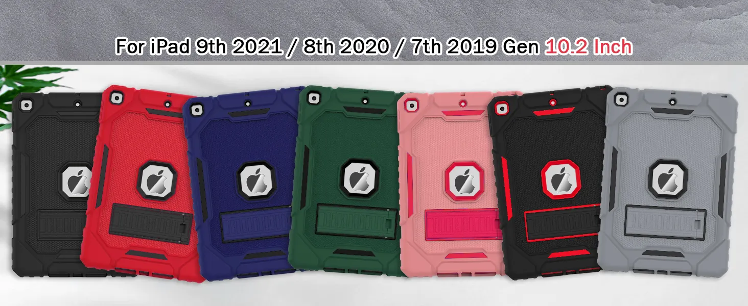 2021 9th gen 2020 8th 2019 7th Generation cavalletto robusto antiurto per Tablet cover per bambini Ipad da 10.2 pollici