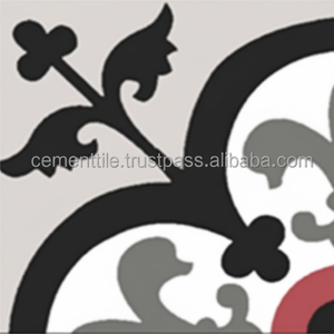 CTS 15.x Carrelage en ciment encaustique - 150x150mm Carrelage d'intérieur pour accents et bordures de villa - Usine CTS Vietnam - Product Image 1