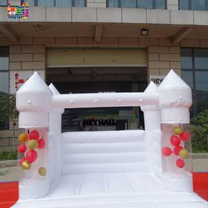 Mini ballons gonflables blancs de maison de rebond de château de 8x6ft pour le cavalier et les videurs d'enfants pour le mariage en vente - Product Image 5