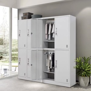 Armadietto Spogliatoio in Acciaio per Dipendenti con 6, 9 o 20 Scomparti, Armadietto Metallico per Cambio Abiti, Armadietti per Pacchi e Bagagli da Lavoro, Armadietto per Telefoni - Product Image 1