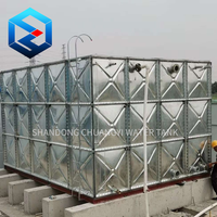 Réservoir de stockage d'eau souterrain pour incendie rectangulaire en panneau d'acier métallique pressé galvanisé à chaud modulaire Fabricant en Chine