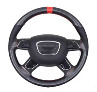 Protecteur de volant de voiture universel durable avec surpiqûres à la main