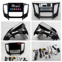 QLED IPS Android 6 + 64G para Mitsubishi L200 Triton 2015-2019, Radio de coche, reproductor Multimedia de vídeo, navegación estéreo DSP