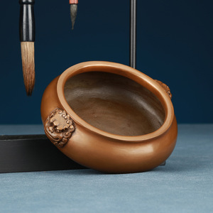 Quemador de Incienso de Cobre Púrpura con Cabeza de León, Base Anular, para Uso Religioso, Artesanía en Bronce - Product Image 3