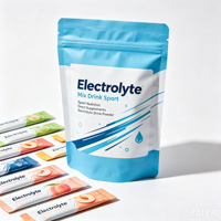 Private Label Elektrolytische Poeder Supplementen Elektrolyten Drinkpoeder Zero Calorie Gemengde Smaak Elektrolyt Mix Zak Poeder