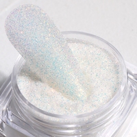 MyBeautyNails – poudre à effet de sucre Pixie en cristal, marque privée OEM, 6 couleurs, sucre noir et blanc, paillettes pour ongles