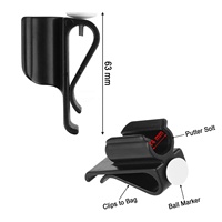 Support de rangement pour putter de golf à fixation par pince, accessoire pour sac de golf et entraînement de golf