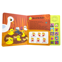 OEM Livre pour bébé Livre sonore parlant à bouton-poussoir Livre électronique tactile d'apprentissage éducatif pour les enfants