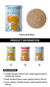 Nourriture humide <span class=keywords><strong>pour</strong></span> <span class=keywords><strong>chat</strong></span> Colaloca en conserve, mousse <span class=keywords><strong>nutritive</strong></span>, pâte de viande avec poulet, bœuf, poisson, 375g - Product Image 6
