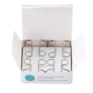 Fornitore dentale 4 pz/scatola ortodontico cotone dentale rotolo Clip autoclavabile 304 acciaio inossidabile misura 1mm materiale dentale - Product Image 3