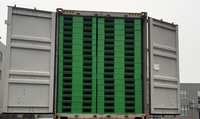 48x48 1200x1200 palettes en plastique hdpe réversibles et empilables pour moulin à riz harinas, stockage en entrepôt de ciment pour boissons