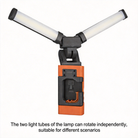 Lampe de travail compacte rechargeable à LED basse consommation avec base magnétique puissante et support portable, idéale pour garage et mécaniciens