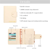 Agenda à anneaux A6 en cuir véritable souple, best-seller Hongbo, organiseur de budget, cadeau de Noël, style bureau, planificateur