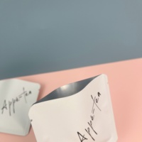 Sachet plat miniature en aluminium avec fermeture thermique sur 3 côtés, logo personnalisé, qualité alimentaire, pour poudre, café, thé, petit emballage