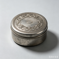 Boîte ronde rétro