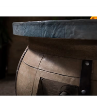 Table de feu de jardin en béton 40000BTU Outdoor Barrel Fire Pit