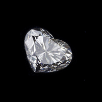 Haute qualité 3MM couleur blanche D VVS Moissanite diamant coeur coupe pierre en vrac pour la fabrication de bijoux-vente en gros