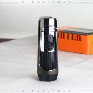 सिगार लोंग थोक पोर्टेबल सिगार हल्का बहु-समारोह डबल सीधी नीली लौ इंफ्लेटेबल लाइटर - Product Image 2