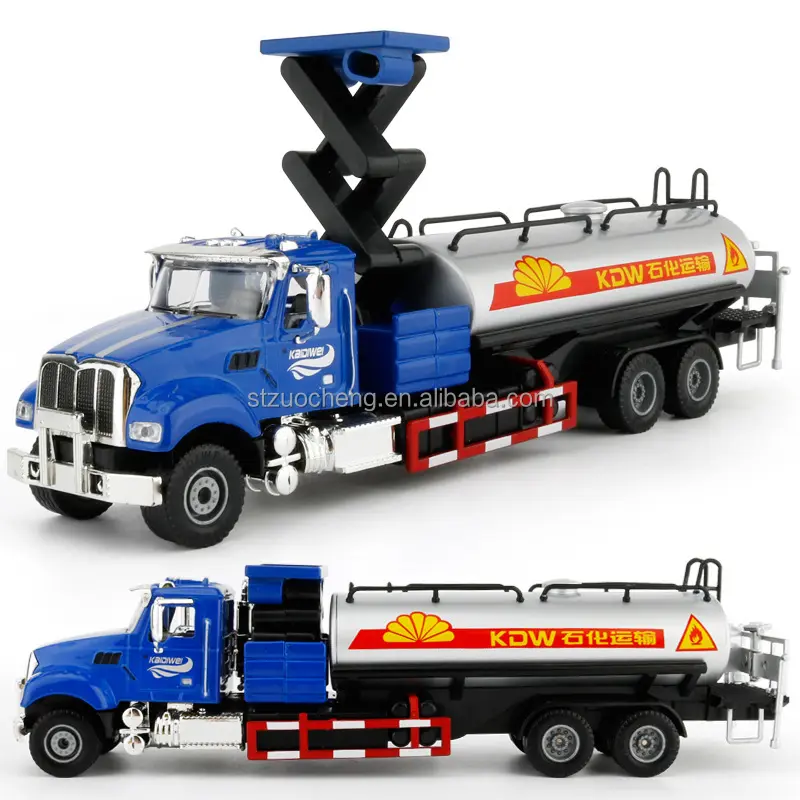 Logo personalizzato KDW simulazione Diecast Transporter auto giocattolo 1: 50 metallo modello di camion cisterna