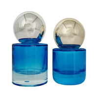 Flacon vide en verre de luxe à revêtement dégradé, personnalisable, rond, pour émulsion et essence, avec bouchon à vis, pour fond de teint, 30 ml, avec pompe pulvérisatrice