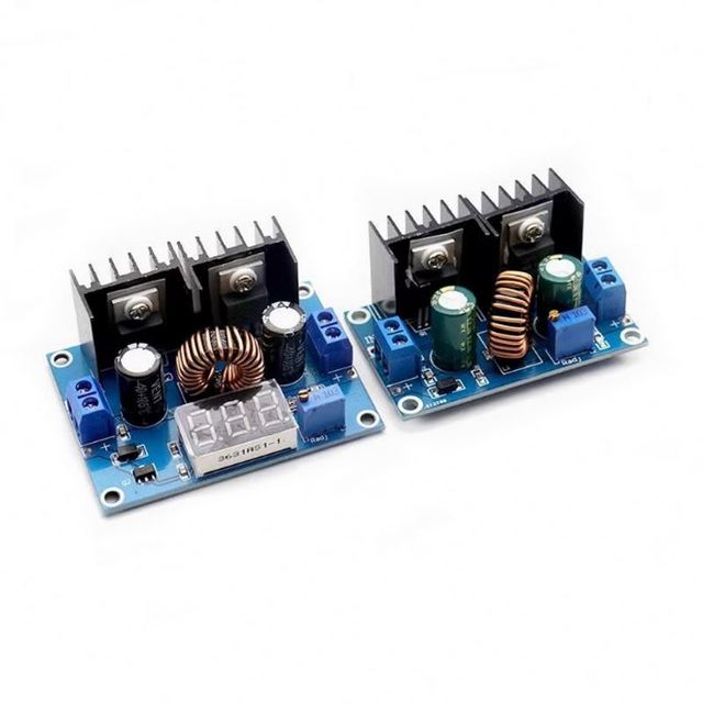 XL4016E1 AC-DC Buck Step-down Converter Adjustable Power Supply Module DC-DC 6A 3V 3.3V 5V 12V 24V Regulated Low Voltage Board