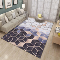 Modern Eco-Friendly Abstract Decor Area Rugs Machine Made Medium Pile Easy Clean Home Office Carpet Floor Mat Anti-Slip