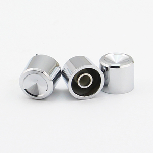 BES inteligentes tapa 6mm medio eje 19mm diámetro alta 16 mando giratorio CD raya: aluminio tapa de pomo de plástico - Product Image 3
