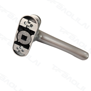 อุปกรณ์เสริมที่ทันสมัยสำหรับห้องนอนห้องน้ำอลูมิเนียมอัลลอยมือจับหน้าต่างบานเลื่อนด้านซ้ายขวาชนิดสกรูสำหรับใช้ในอพาร์ตเมนต์ - Product Image 3