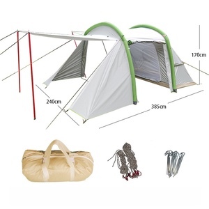 Tente gonflable Da Niu, imperméable, prête à l'emploi, pour <span class=keywords><strong>camping</strong></span> <span class=keywords><strong>en</strong></span> <span class=keywords><strong>bord</strong></span> <span class=keywords><strong>de</strong></span> <span class=keywords><strong>mer</strong></span>, automatique, pour hayon <span class=keywords><strong>de</strong></span> voiture, <span class=keywords><strong>en</strong></span> tissu enduit mongol, quatre saisons, résistante à la pluie, UV50 - Product Image 3