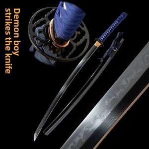 Coltelli da allenamento artigianali Longquan Samurai 102CM Demon Child, coltelli da combattimento con temperatura a umido in acciaio T10, prop cosplay, regalo da uomo - Product Image 2
