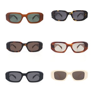 PRA Original Designer Classic Rectangular Small Frames Custom LOGO Sun Glasses Women Anti UV <b>Eyewear</b> Gafas De Sol Homb Factory - Product Image 3