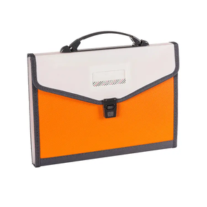A4 <span class=keywords><strong>Foolscap</strong></span> gia cố nhựa 13 Pocket mở rộng tập tin thư mục với xử lý và khâu cạnh - Product Image 3