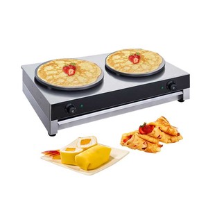 Nouvelle crêpière commerciale à gaz crêpière avec Double poêle antiadhésive ronde crêpière plaque chauffante Machine à crêpes à gaz - Product Image 6