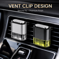 Best-seller transfrontalier : Diffuseur de parfum pour voiture en alliage d'aluminium à fixation sur grille d'aération, parfum floral, aromathérapie liquide, rafraîchisseur d'air