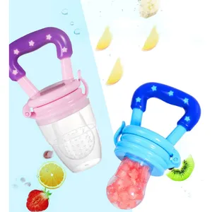 Soft Kids Baby Silicone Fruit Vegetable Fresh Food Feeder Nipple Pacifier Opp Bag Baby Feeding Products Training Baby Eating