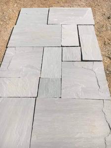 Best Quality Sandstone Tile Pavers <b>Machine</b>-<b>Cut</b> Rustic Design for Outdoor Patio Driveway Landscaping from India - Product Image 3