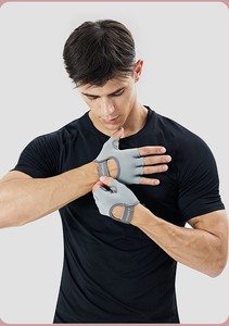 Guantes Deportivos de Medio Dedo para Verano, para Hombre y Mujer, de Seda de Hielo, con Protección Solar, Silicona Líquida, Absorción de Impactos, para Saltar la Cuerda y Gimnasio - Product Image 6