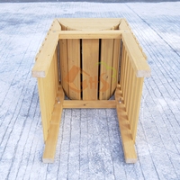 Jardinière en bois surélevée pour fleurs, écologique, durable, couleur personnalisable