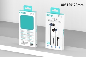OKOP243 Écouteurs filaires intra-auriculaires compatibles iPhone, haute qualité, sans latence, Type-<span class=keywords><strong>C</strong></span> 1,5 m, blanc, en ABS, vente en gros, marque privée - Product Image 6