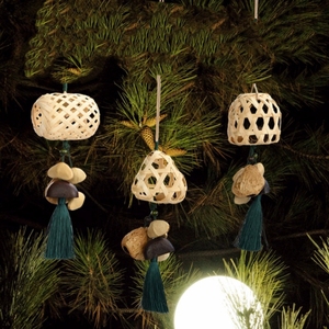 Wholesale Natural <b>Seed</b> Pod Bamboo Wind Chime Handicraft Hanging Ornament For Yoga Studio Garden Home Decor - Product Image 6