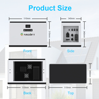 Stock UE Allemagne Batterie LiFePO4 3.8KWH Onduleur 2.4KW Système Solaire Tout-en-un pour Balcon Hybride Monophasé Triphasé IP65
