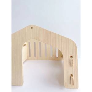 Nichoir pour animaux de compagnie en bois moderne et détachable, sûr et économique, avec fermeture à bouton pour salon - Product Image 3