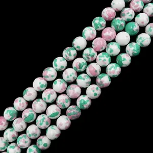 Grosir Sintetis Multicolor Batu Manik-manik Buatan Tangan Gelang Perhiasan Membuat