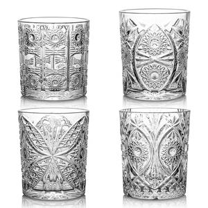 ダブル昔ながらのスピリットウイスキーガラスカップエンボスハイボールジュースグラス - Product Image 6