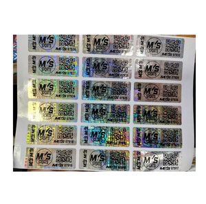 Papier adhésif holographique original parfait, étiquettes personnalisées avec logo de marque miniature pour l'emballage et la protection de la marque - Product Image 1