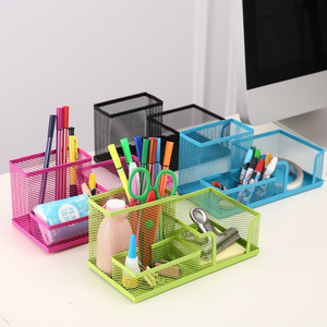 <span class=keywords><strong>Organisateur</strong></span> de <span class=keywords><strong>bureau</strong></span> en maille noire 3 compartiments fournitures de <span class=keywords><strong>bureau</strong></span> Caddy porte-<span class=keywords><strong>stylo</strong></span> seau en métal stockage fournitures de <span class=keywords><strong>bureau</strong></span> <span class=keywords><strong>organisateur</strong></span> de stockage - Product Image 4